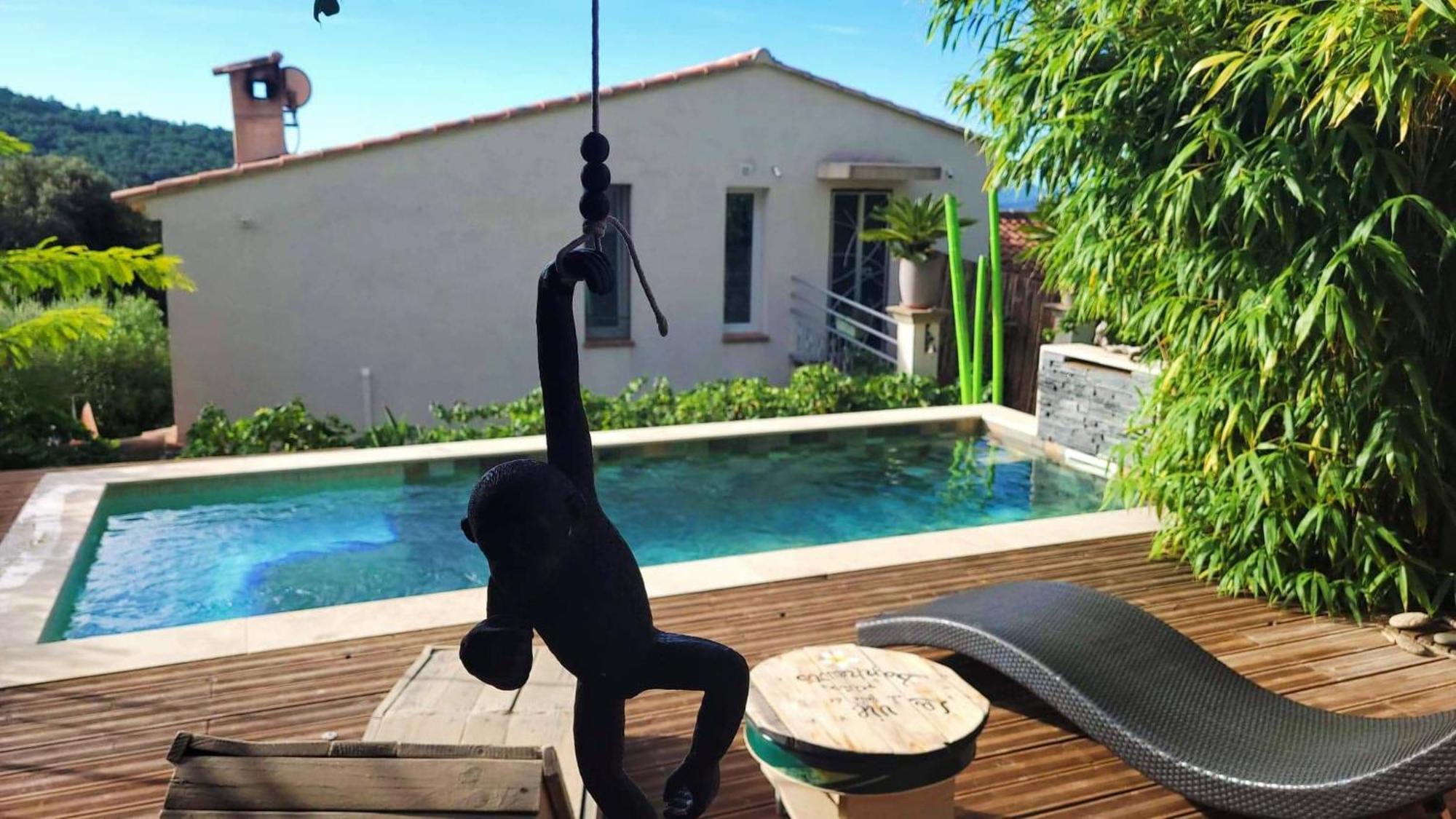 Logement De Charme Avec Piscine Et Jacuzzi Carnoules  Kültér fotó